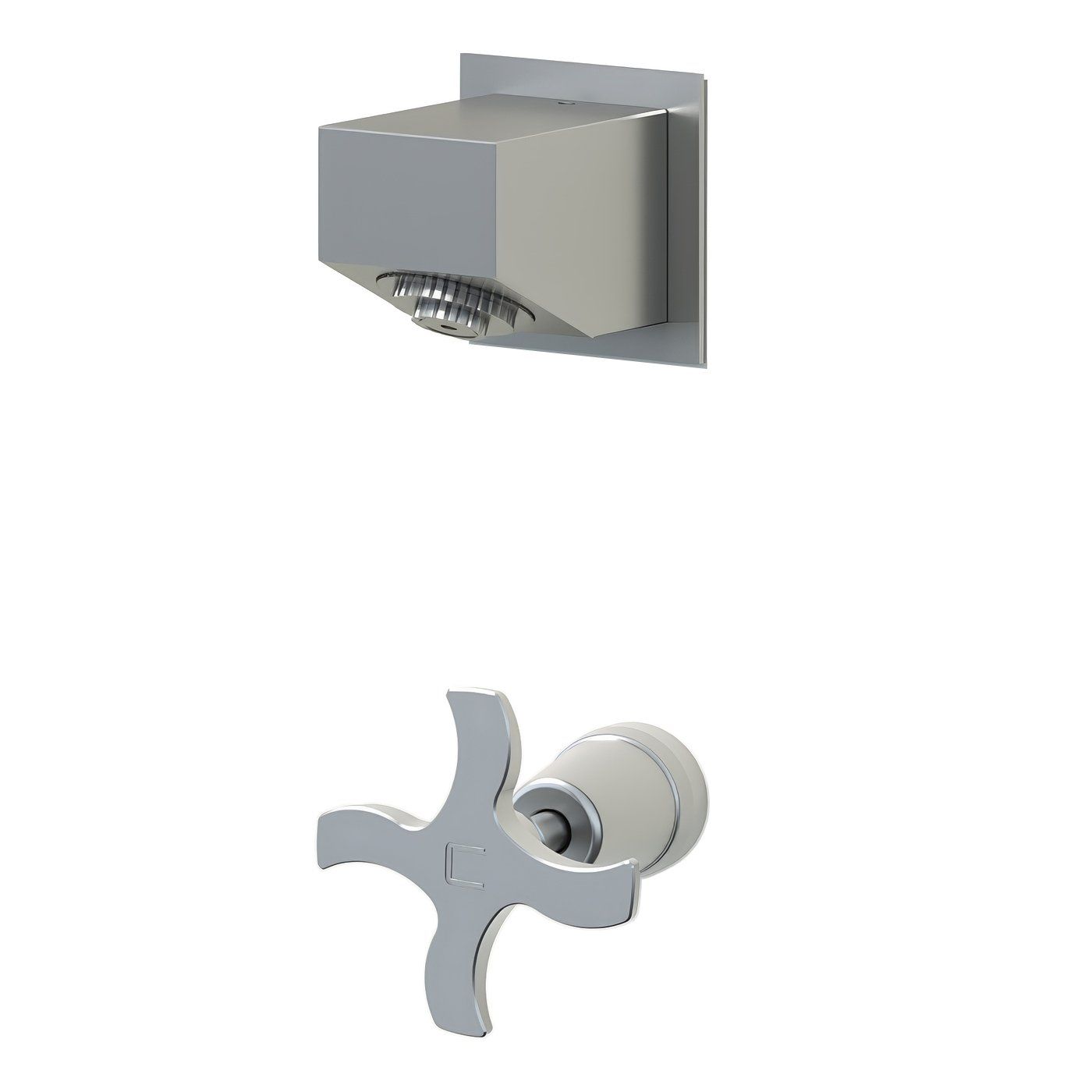 Sen vòi ngoài trời gắn tường chỉ nước lạnh ss316 marine grade stainless steel - Ramia01