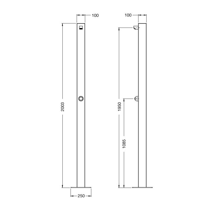 Sen cây ngoài trời tự tắt nước ss316 marine grade stainless steel - Rasol