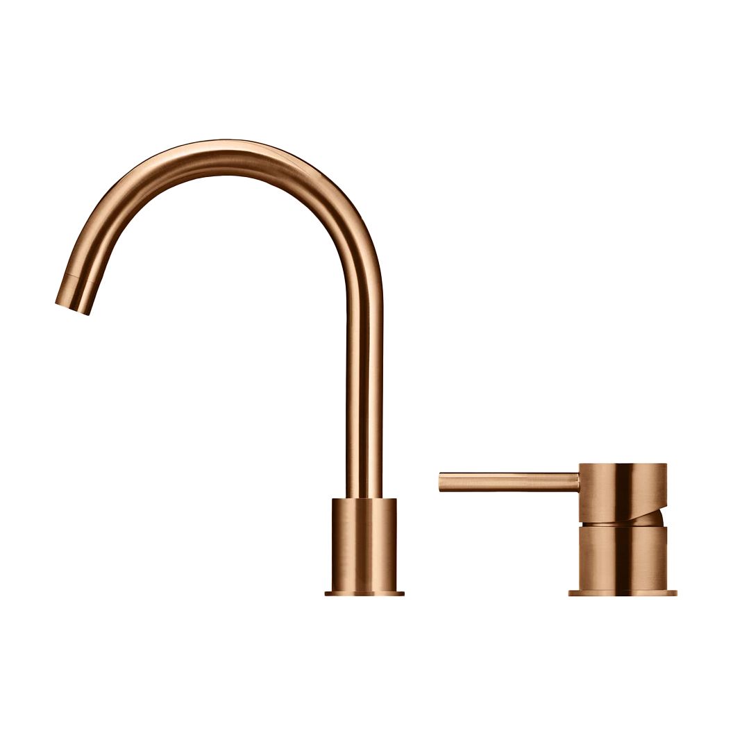 Vòi chậu lavabo cao 293mm xoay 360 độ 2 lỗ bằng đồng MBronze - S11W12BZ