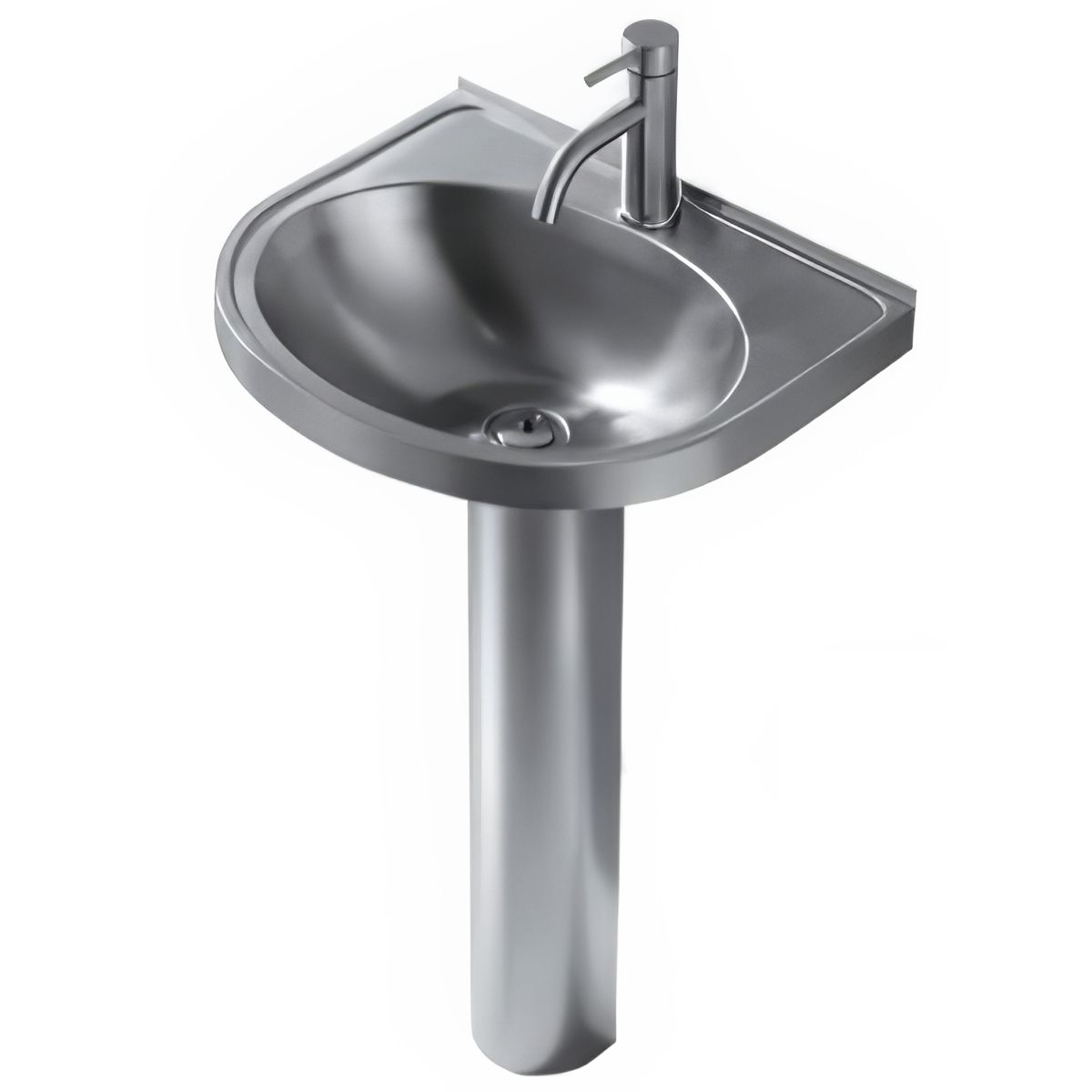 Chậu lavabo chân dài SS304 - S1210