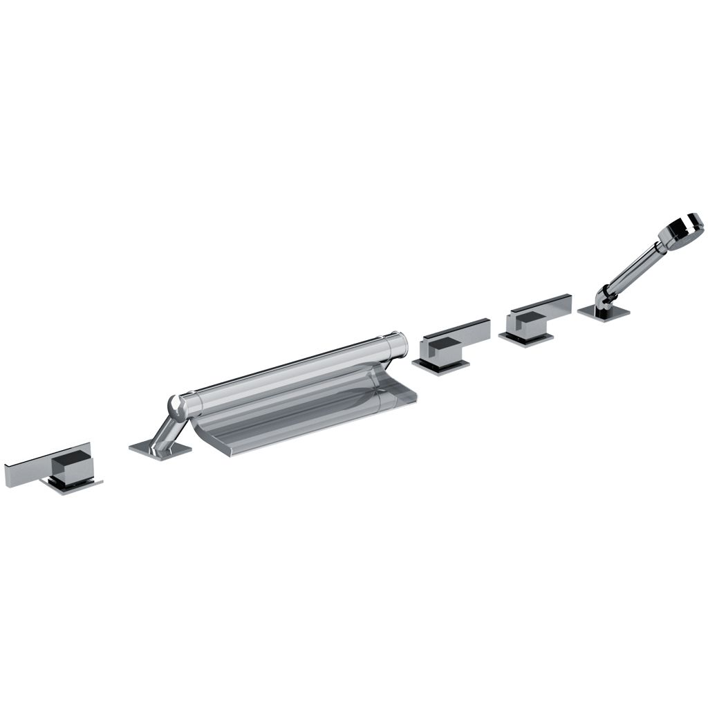  Vòi bồn tắm sáu lỗ bằng đồng Sky Metal Lever - 3307 