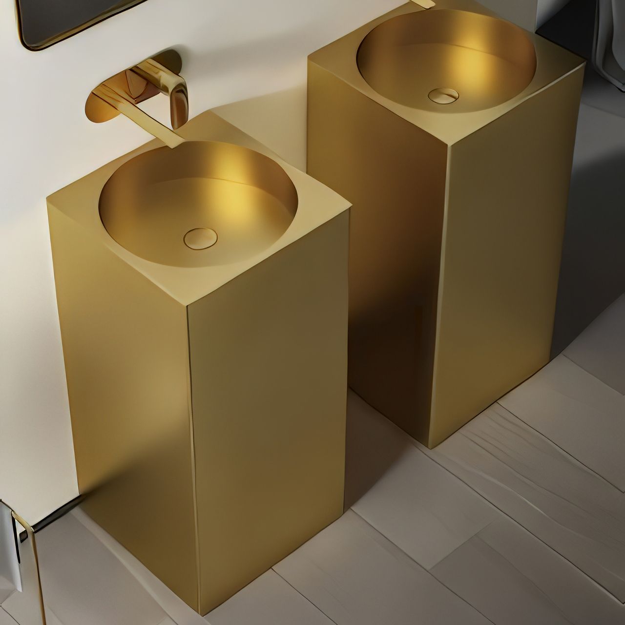 Chậu lavabo chân dài SS304 - S1710