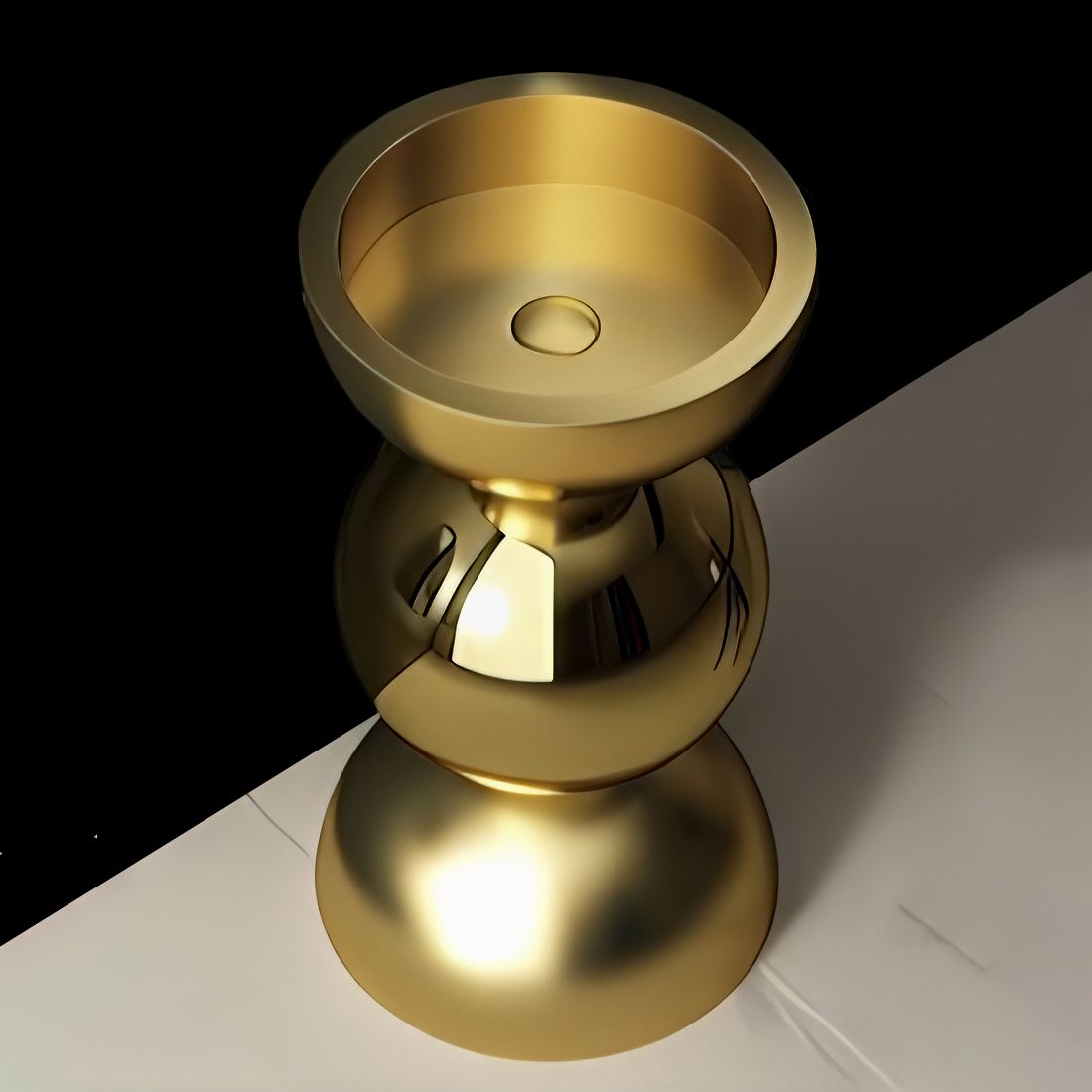 Chậu lavabo chân dài SS304 - S1722G