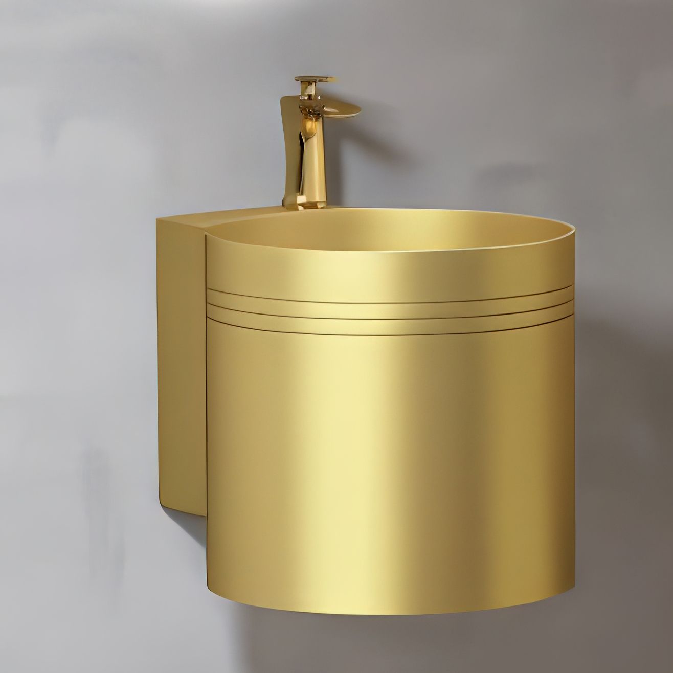 Chậu lavabo treo tường SS304 - S1726G
