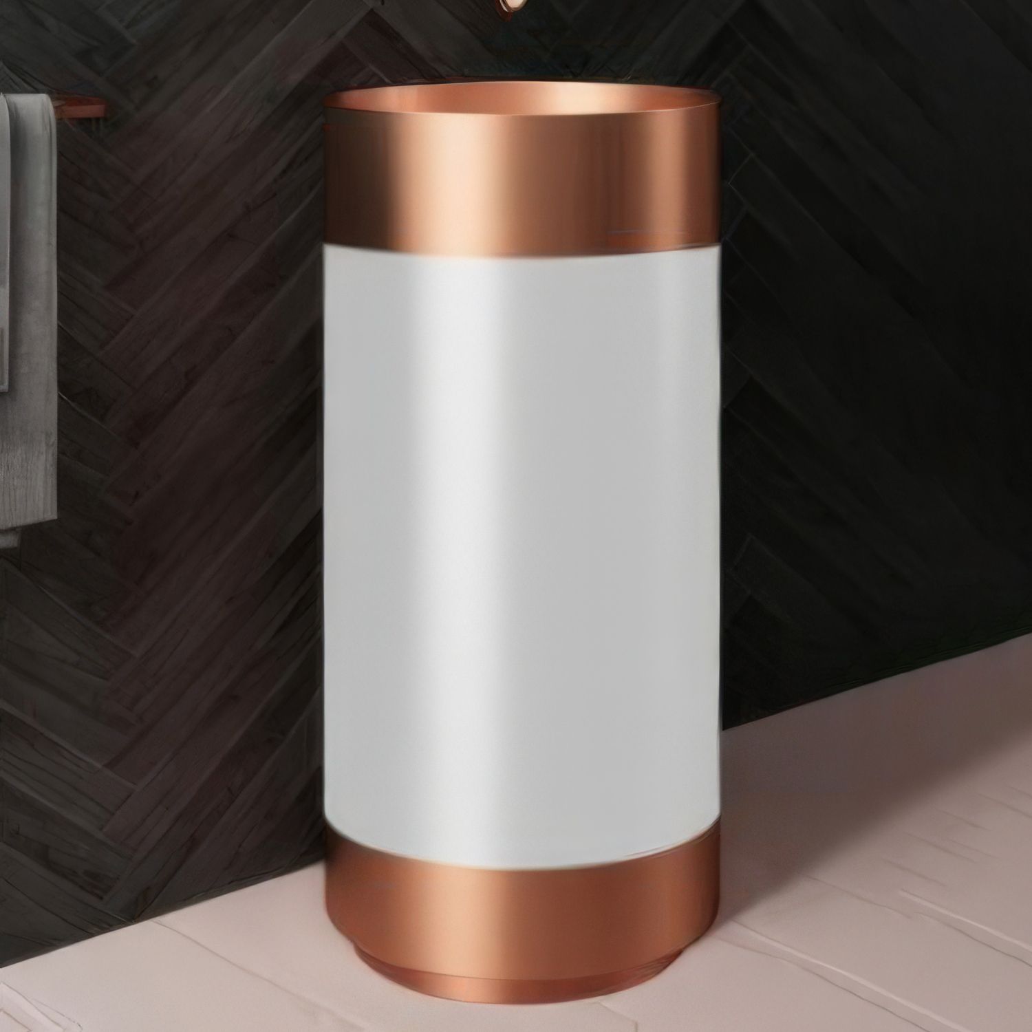 Chậu lavabo chân dài SS304 - S1727X