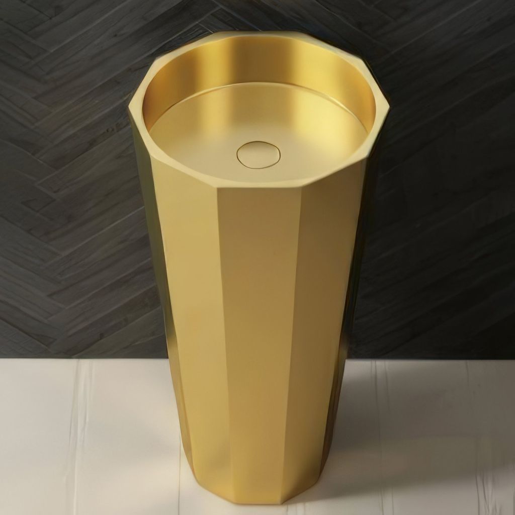 Chậu lavabo chân dài SS304 - S1730G