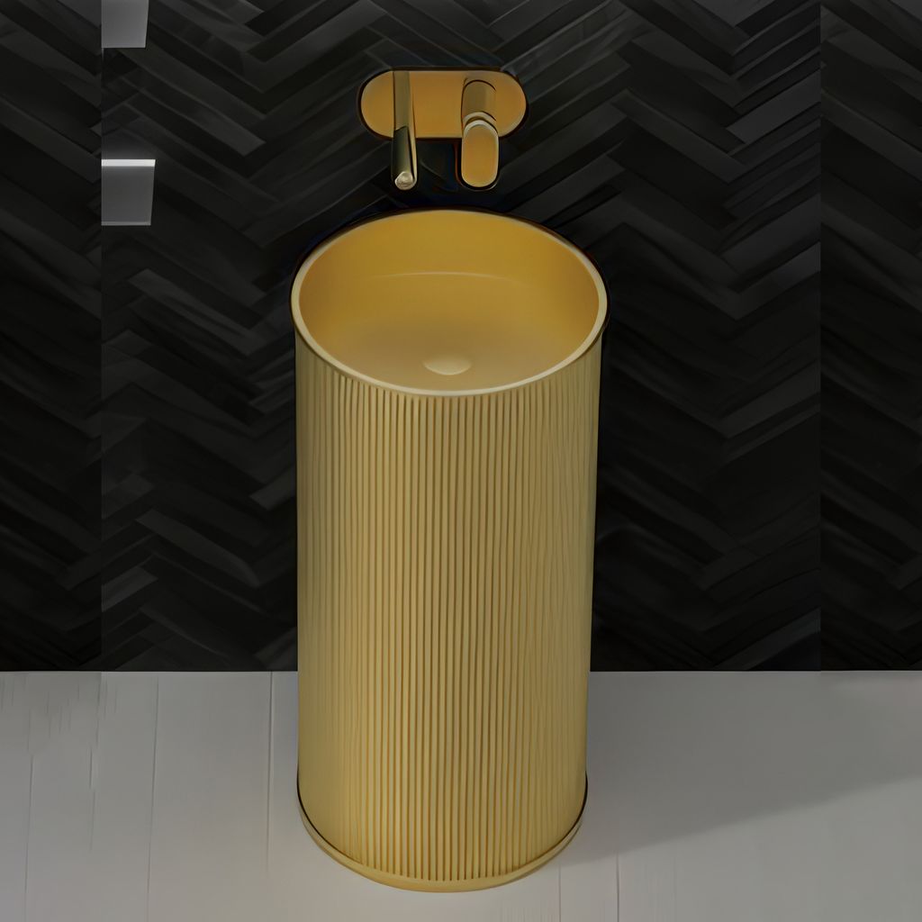 Chậu lavabo chân dài SS304 - S1745G