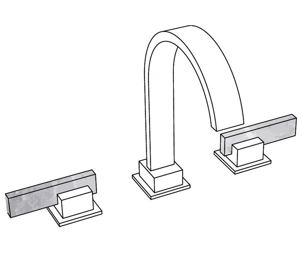  Vòi chậu rửa mặt bằng đồng Sky Pierre White Carrara Lever - 1301 