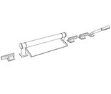  Vòi bồn tắm sáu lỗ bằng đồng Sky Pierre White Carrara Lever - 3307 