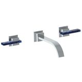  Vòi chậu rửa mặt gắn tường bằng đồng Sky Pierre Blue Sodalite Lever - 1303 