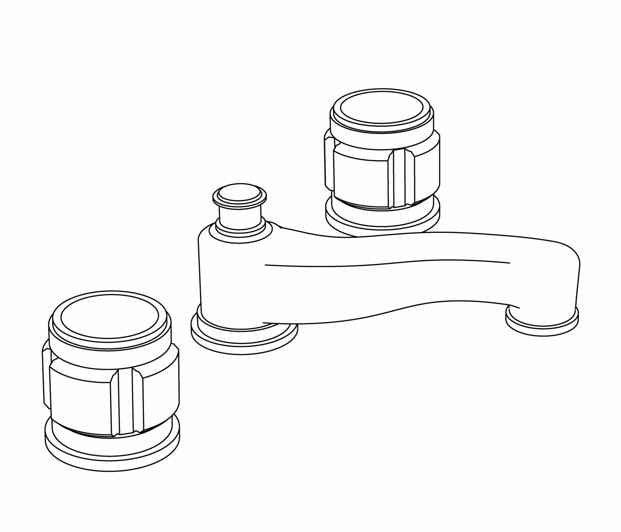  Vòi chậu rửa mặt cổ điển bằng đồng Chester - 1301B 