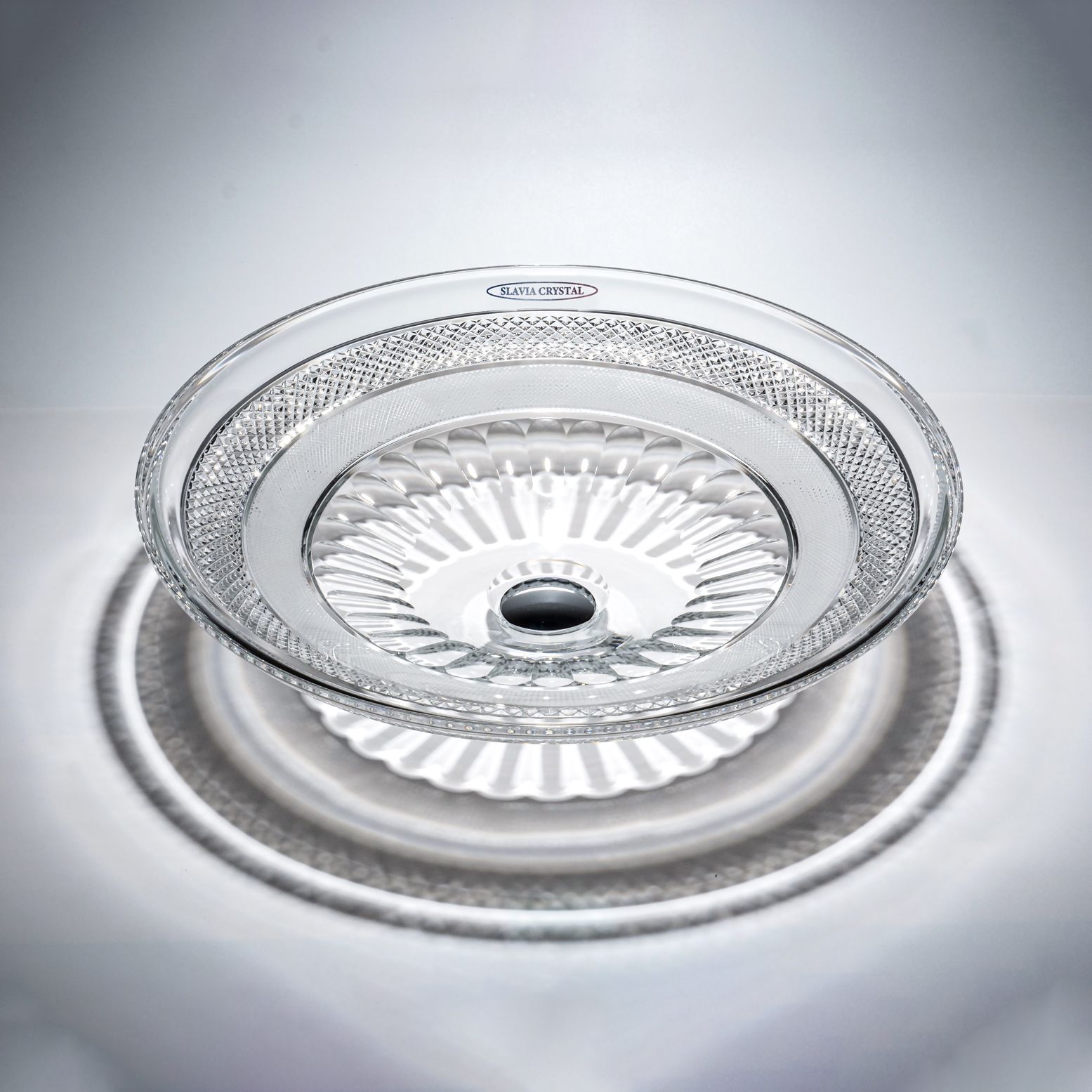 Chậu Lavabo Pha Lê Dilos Gaia Clear ∅450mm