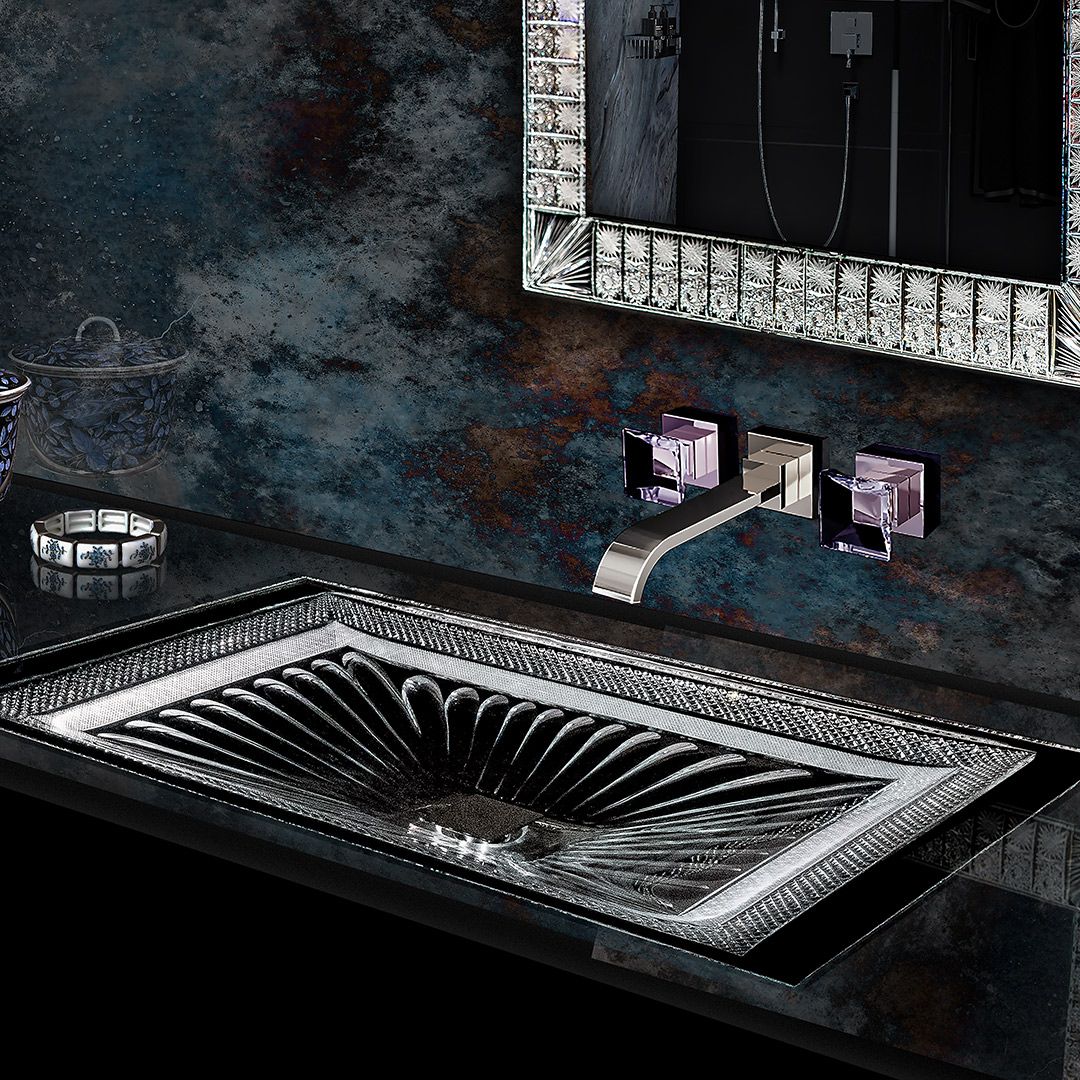 Chậu Lavabo Pha Lê Dương Vành Rhapsody Gaia