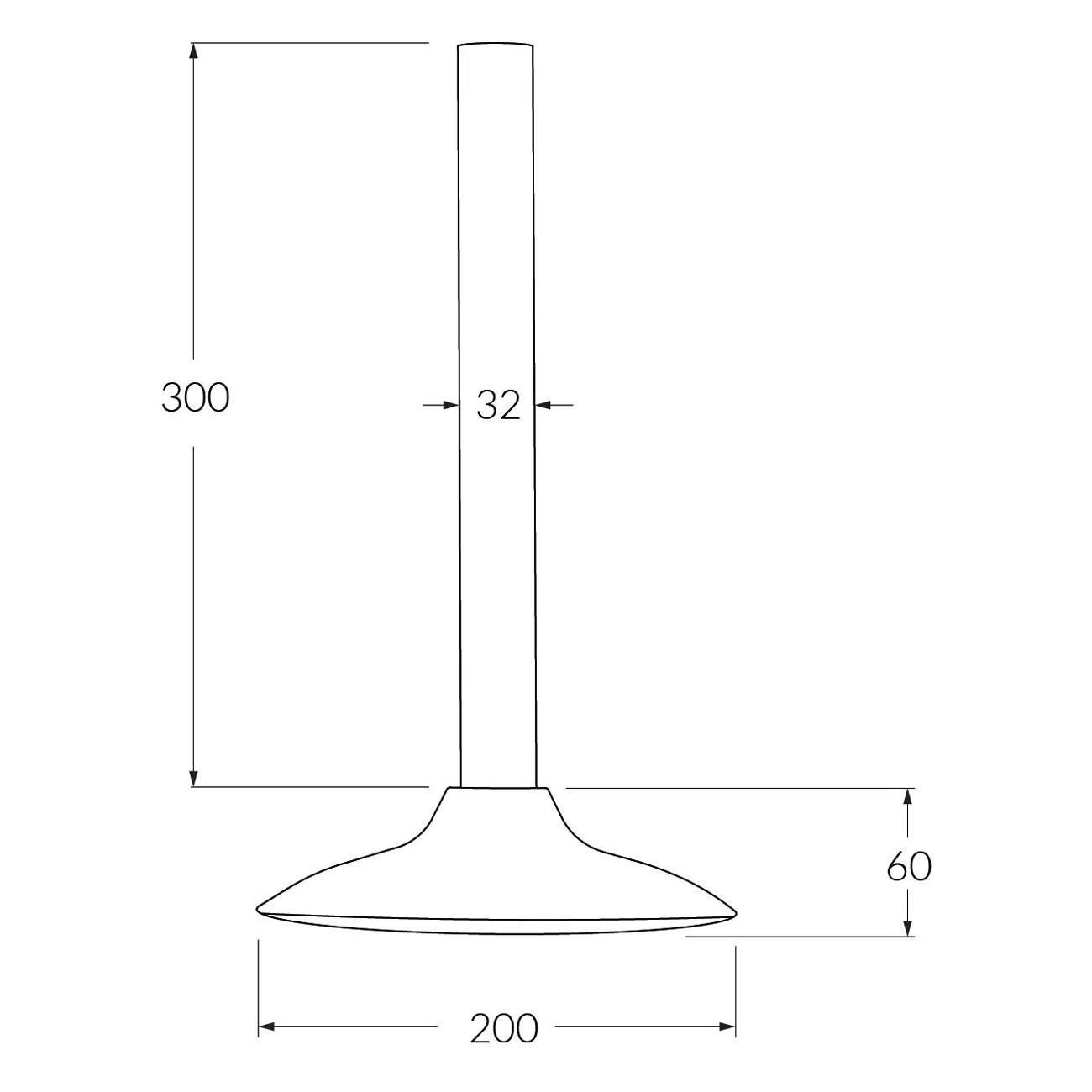 Sen vòi ngoài trời âm trần dài 300mm SS316 Marine Grade SXM - SMSHAVSS3