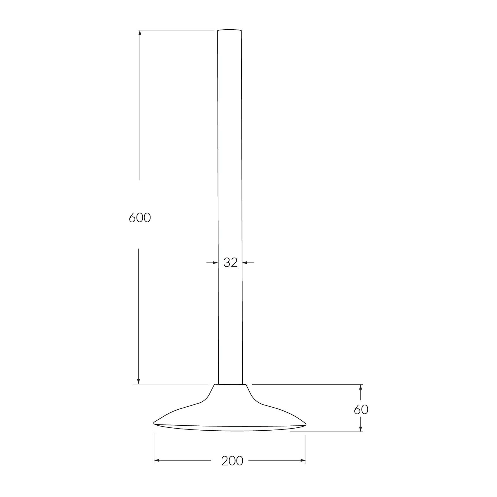 Sen vòi ngoài trời âm trần dài 600mm SS316 Marine Grade SXM - SMSHAVSS6