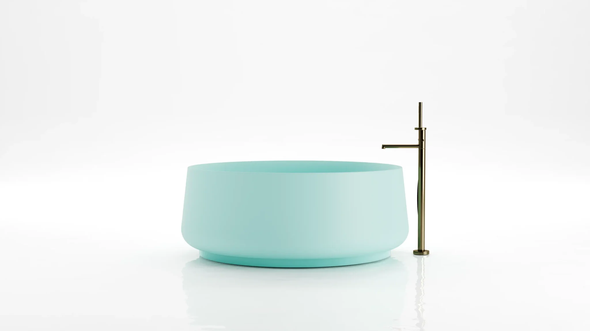 Bồn tắm bằng mineral glass composite Brandi Aquamarine