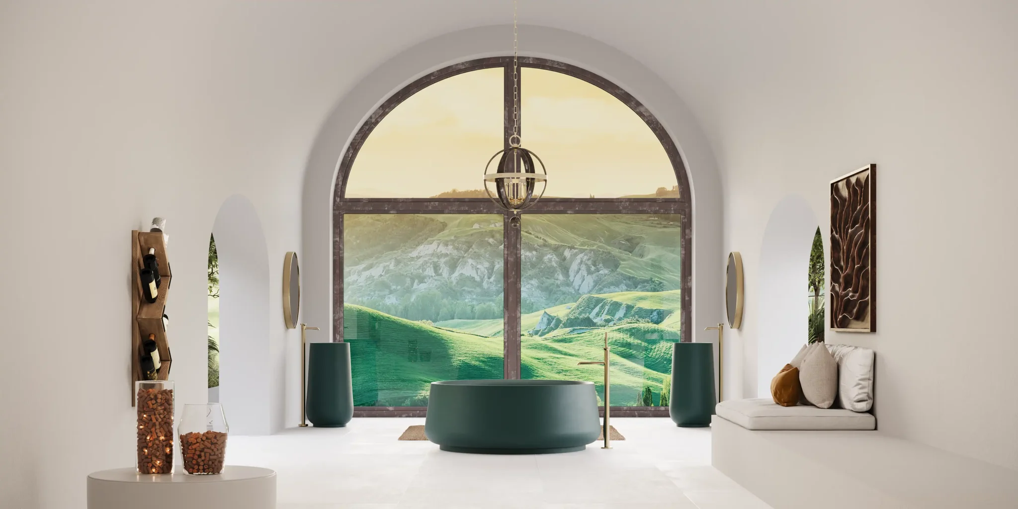 Bồn tắm bằng mineral glass composite Brandi Storm
