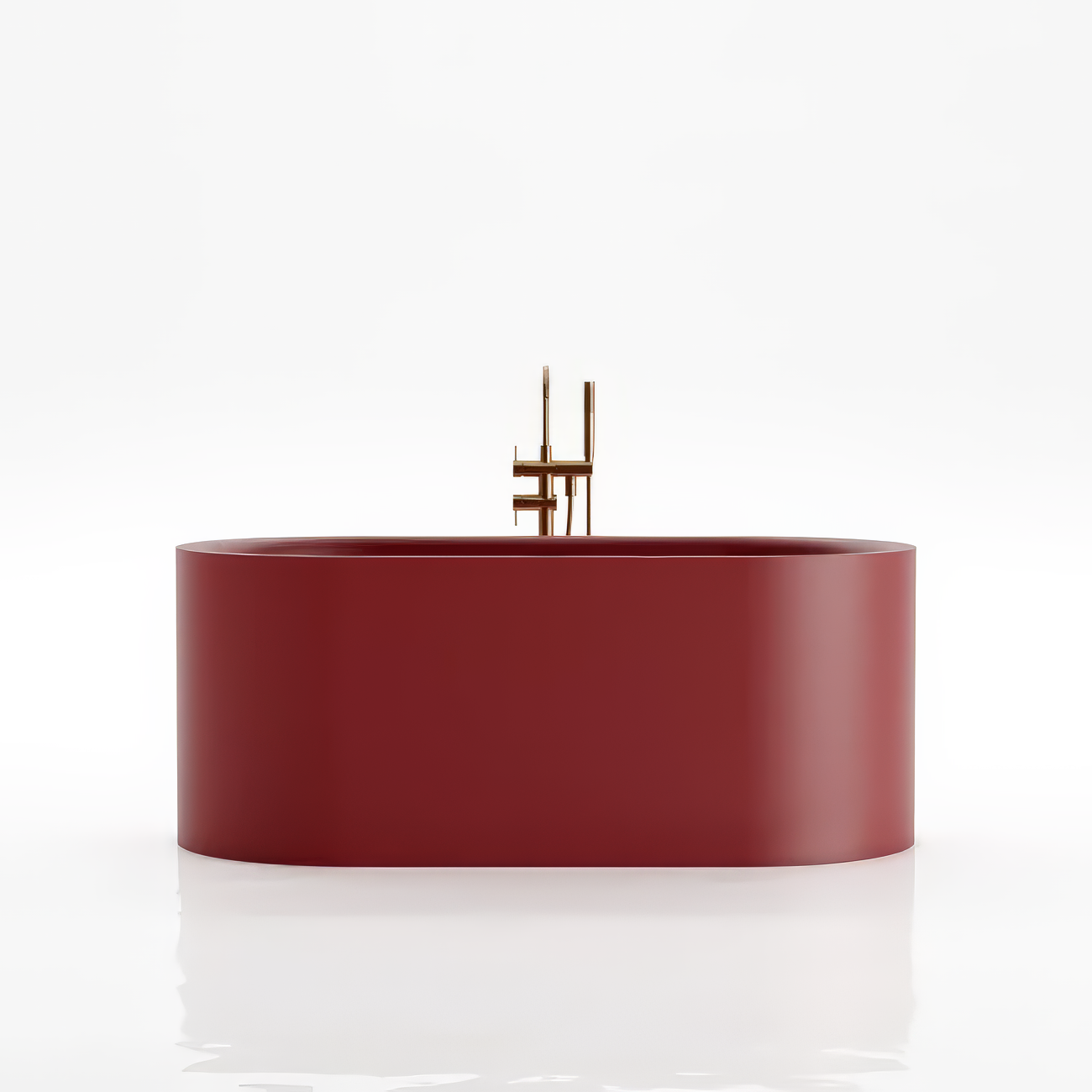 Bồn tắm bằng mineral glass composite Christoph Red