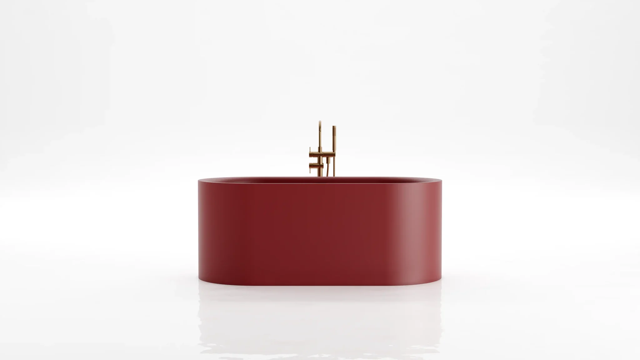 Bồn tắm bằng mineral glass composite Christoph Red