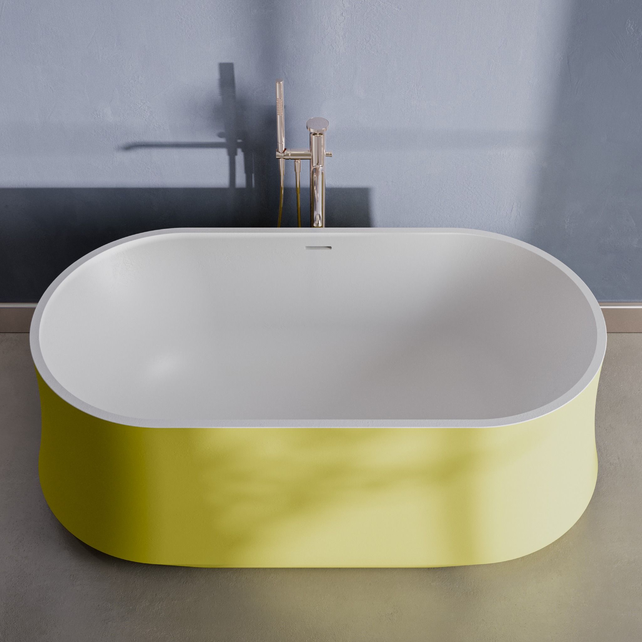 Bồn tắm bằng mineral glass composite Danielle Aurora - Cotton
