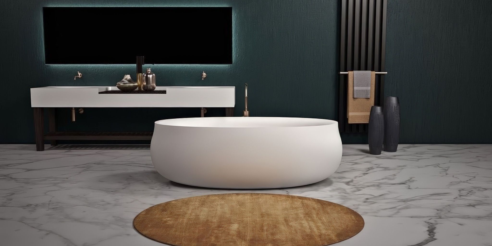 Bồn tắm bằng mineral glass composite Elizabeth Cotton