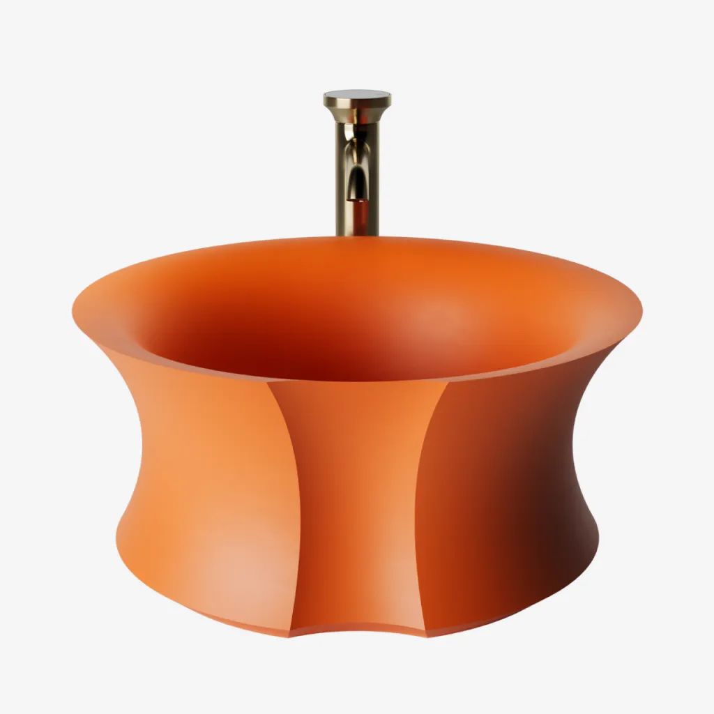 Chậu lavabo để bàn mineral glass composite Isabel Solar Irradiance
