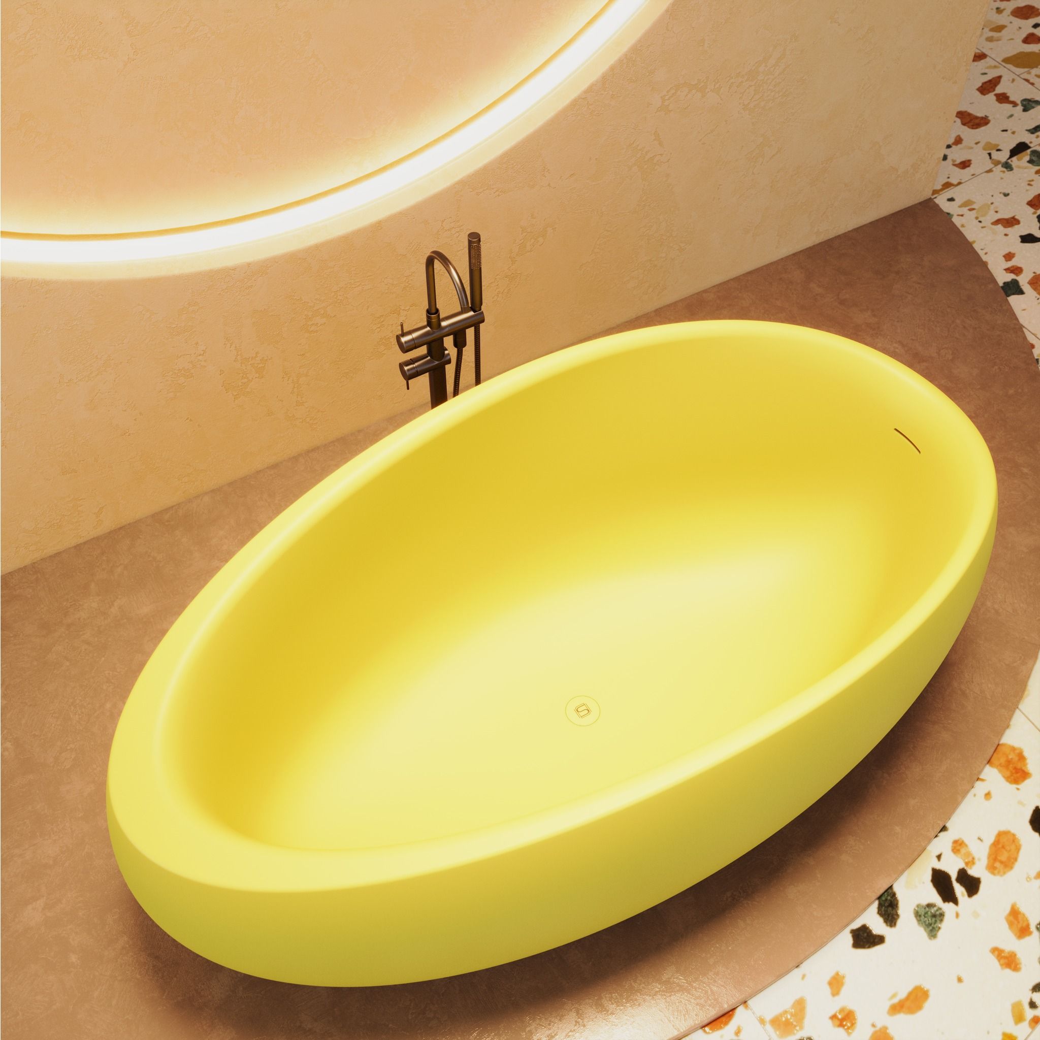 Bồn tắm bằng mineral glass composite Madison Aurora