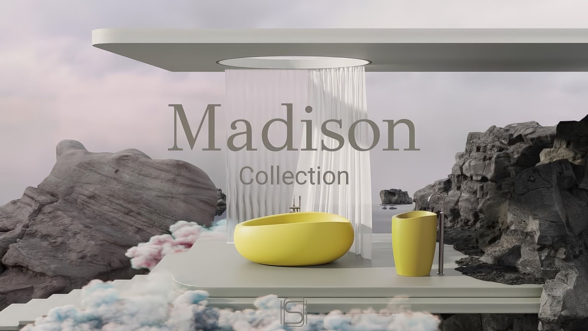 Bồn tắm bằng mineral glass composite Madison Aurora