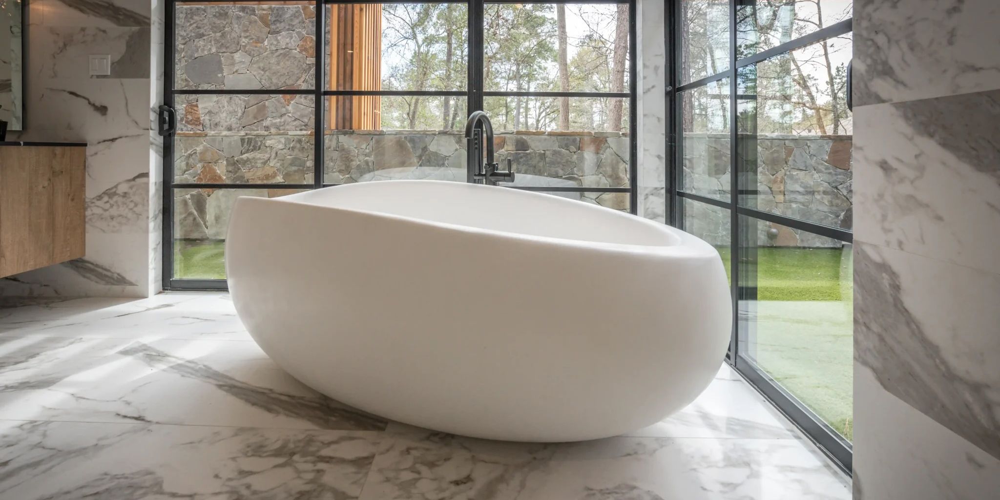 Bồn tắm bằng mineral glass composite Madison Cotton