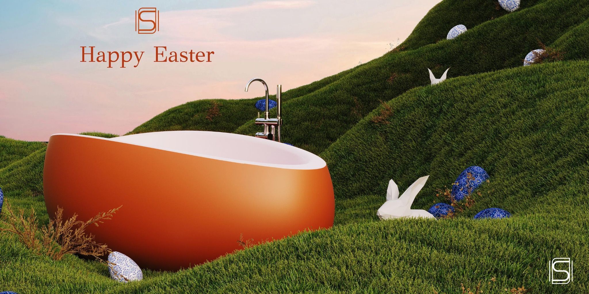 Bồn tắm bằng mineral glass composite Madison Solar Irradiance - Cotton