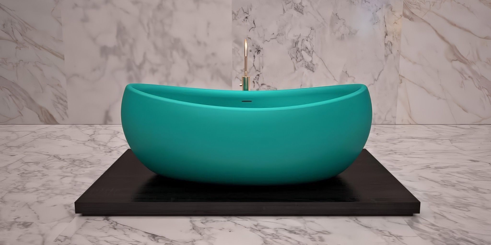 Bồn tắm bằng mineral glass composite Marina Aquamarine
