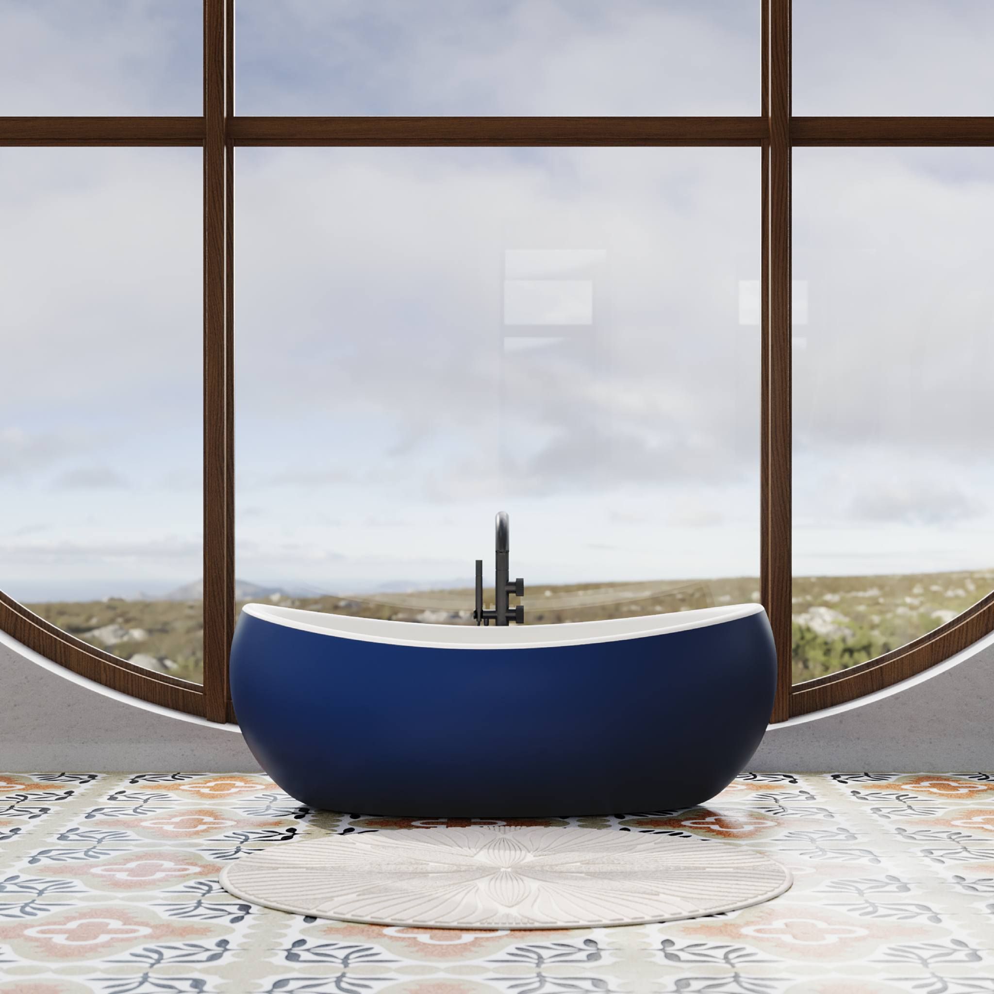 Bồn tắm bằng mineral glass composite Madison Galaxy