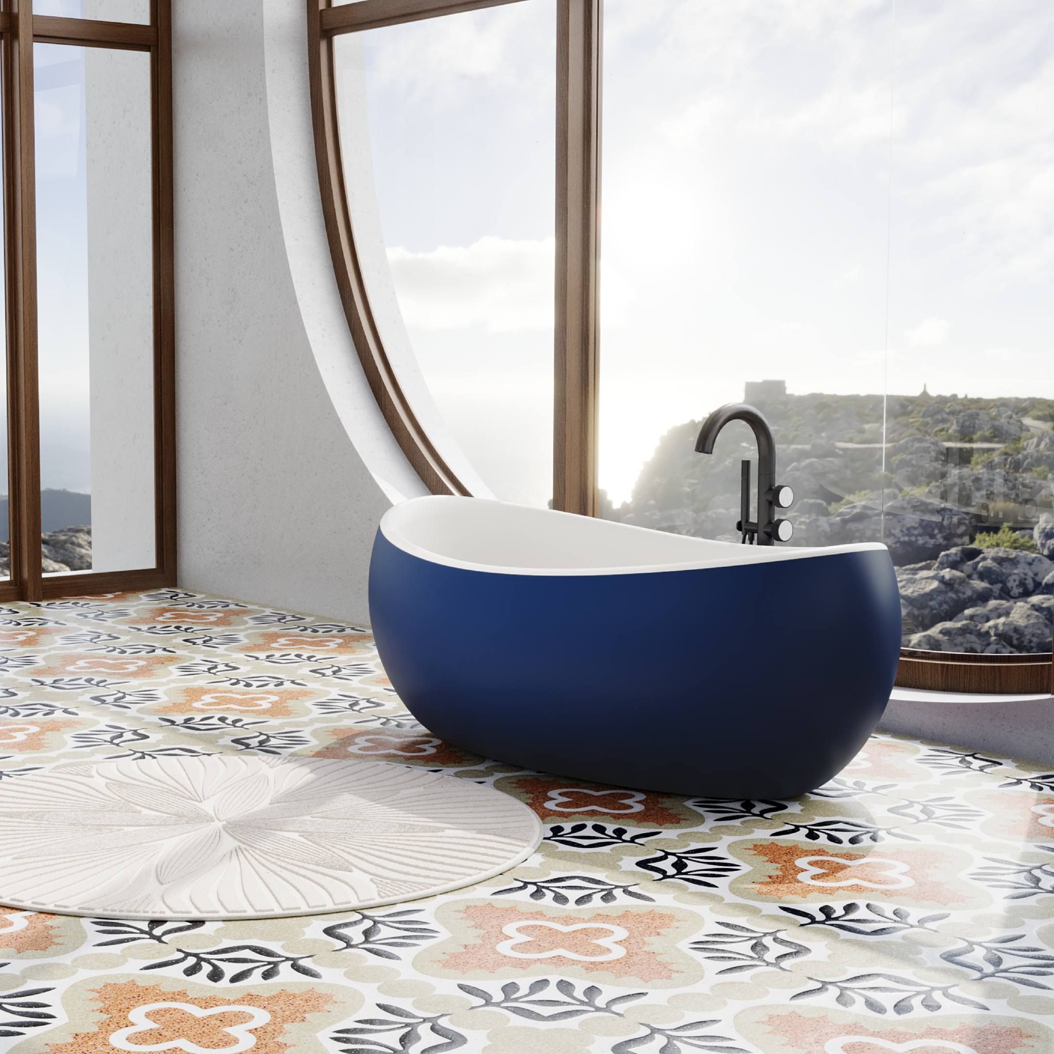 Bồn tắm bằng mineral glass composite Madison Galaxy