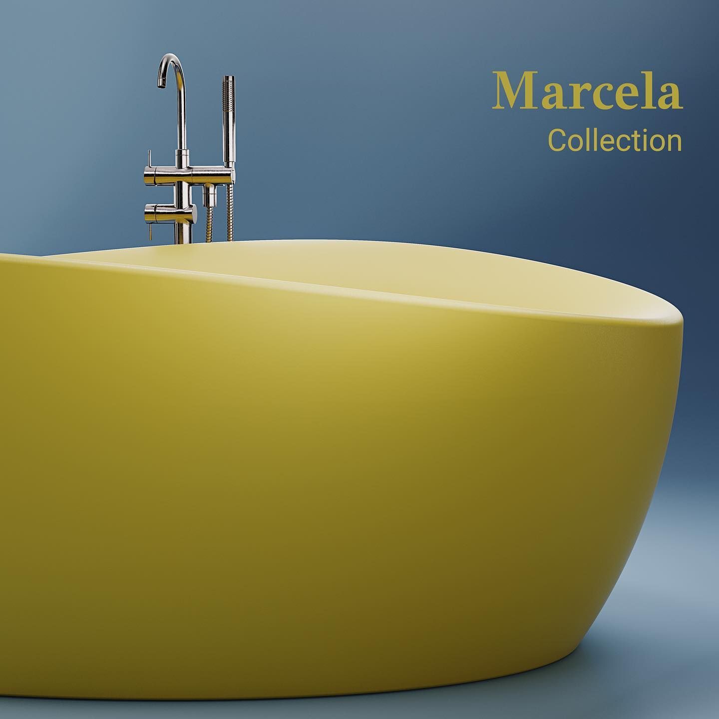 Bồn tắm bằng mineral glass composite Marcela Aurora