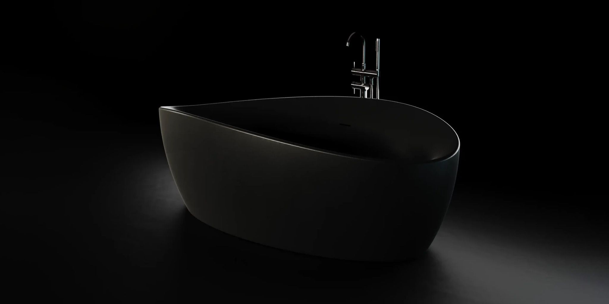 Bồn tắm bằng mineral glass composite Marcela Shadow