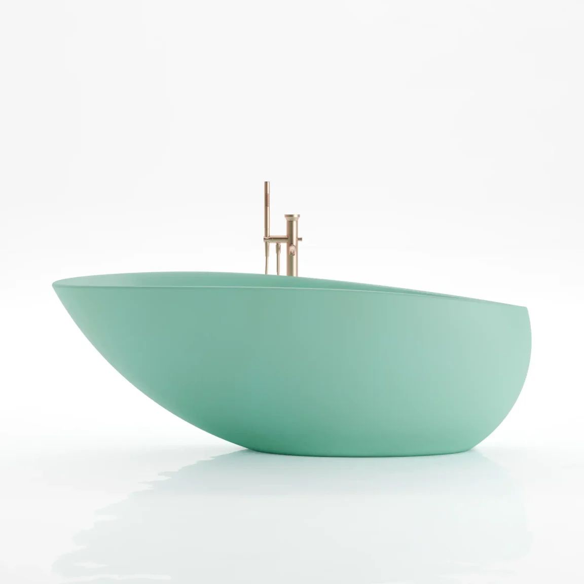 Bồn tắm bằng mineral glass composite Mia Aquamarine