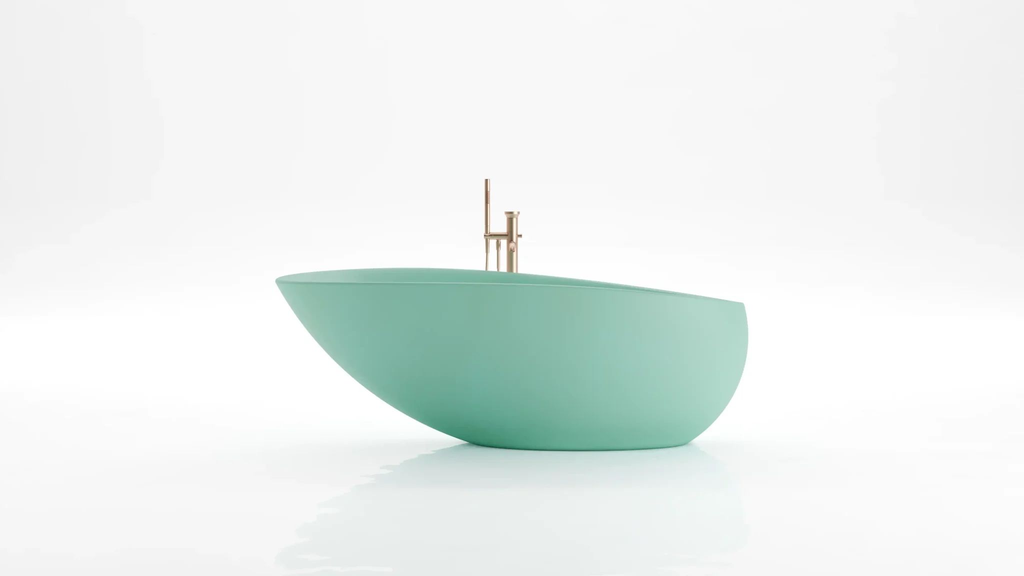 Bồn tắm bằng mineral glass composite Mia Aquamarine