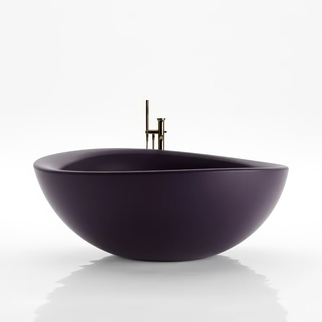 Bồn tắm bằng mineral glass composite Mikayla Solar Purple