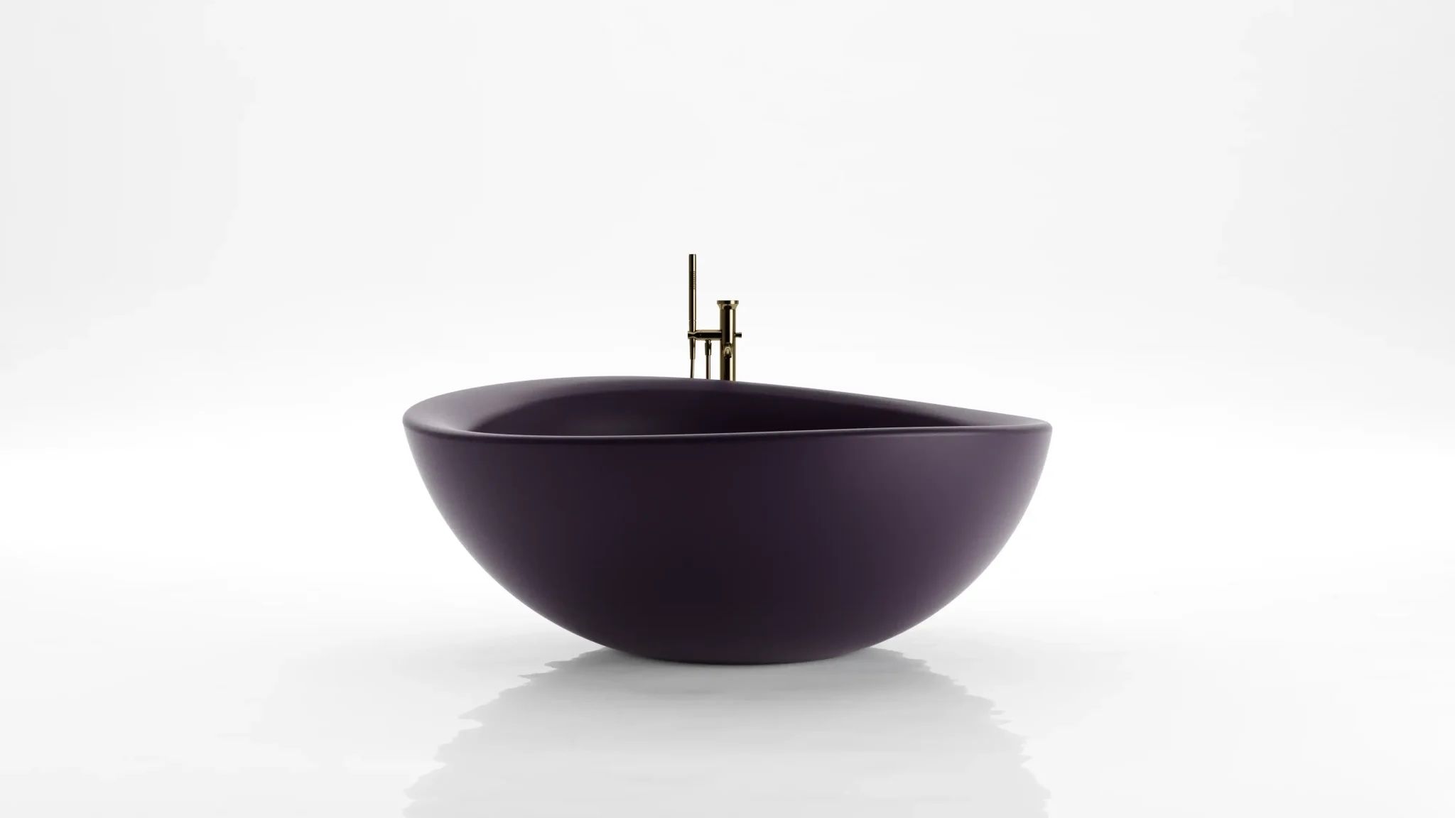 Bồn tắm bằng mineral glass composite Mikayla Solar Purple