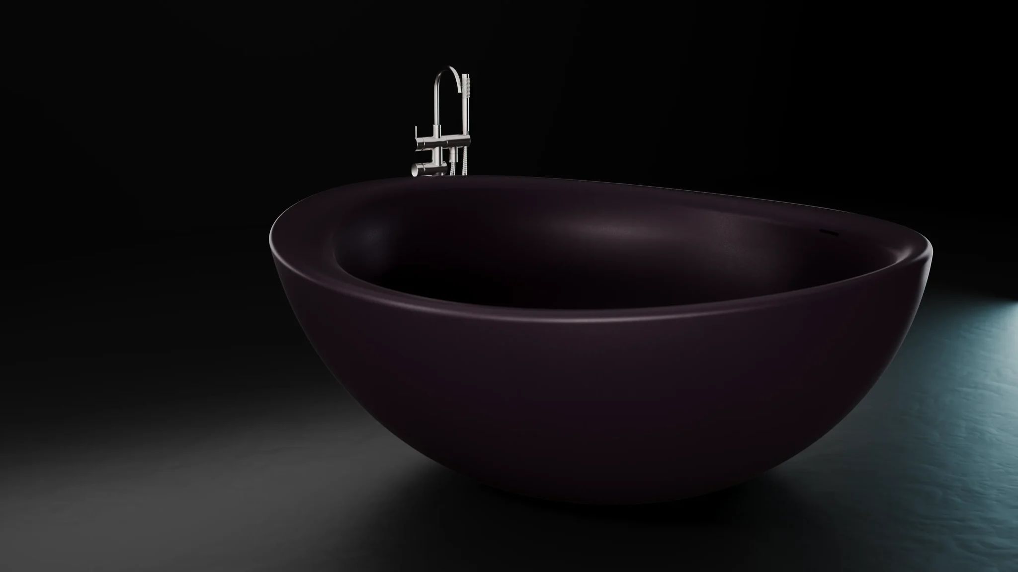 Bồn tắm bằng mineral glass composite Mikayla Solar Purple