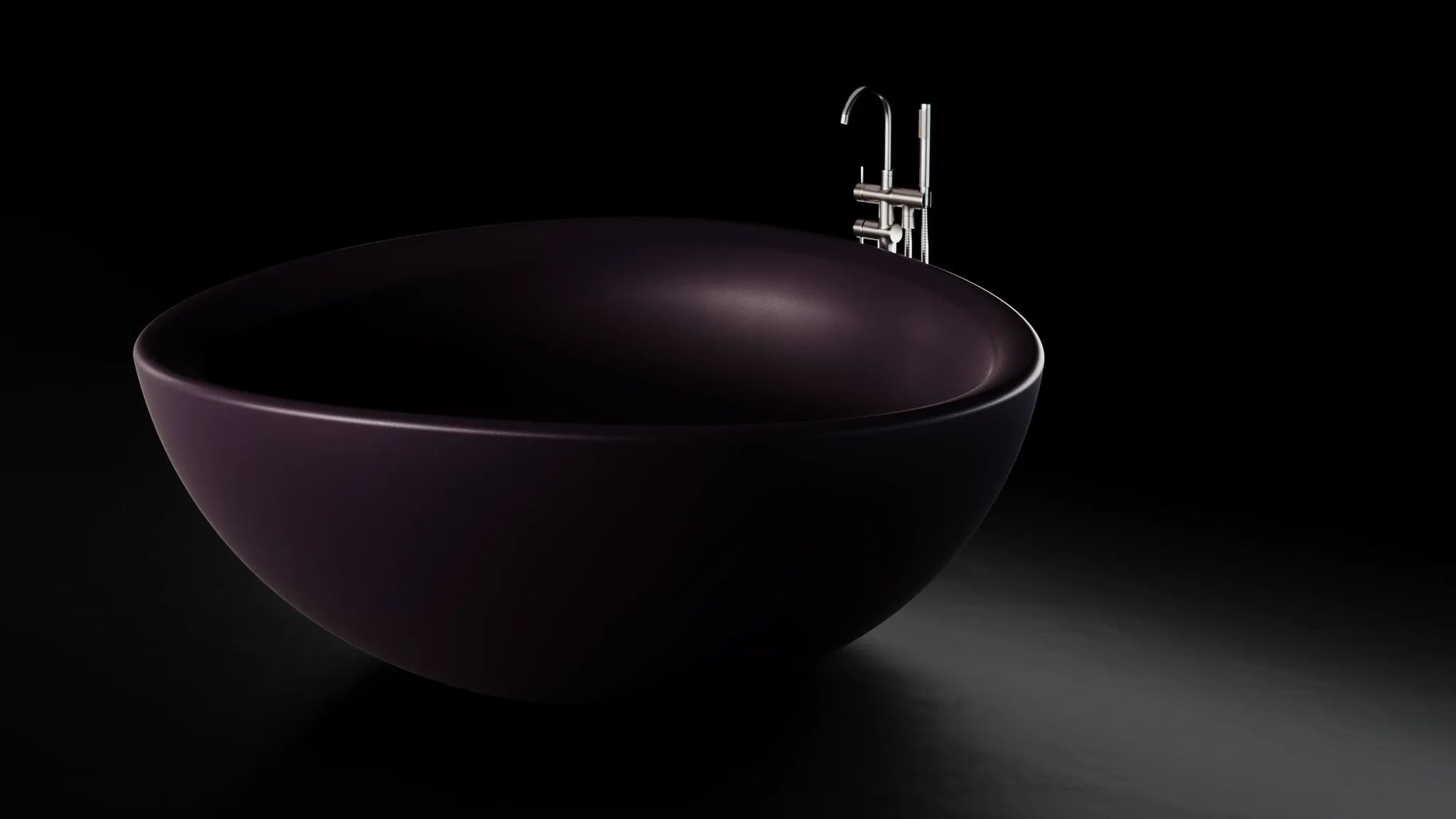 Bồn tắm bằng mineral glass composite Mikayla Solar Purple