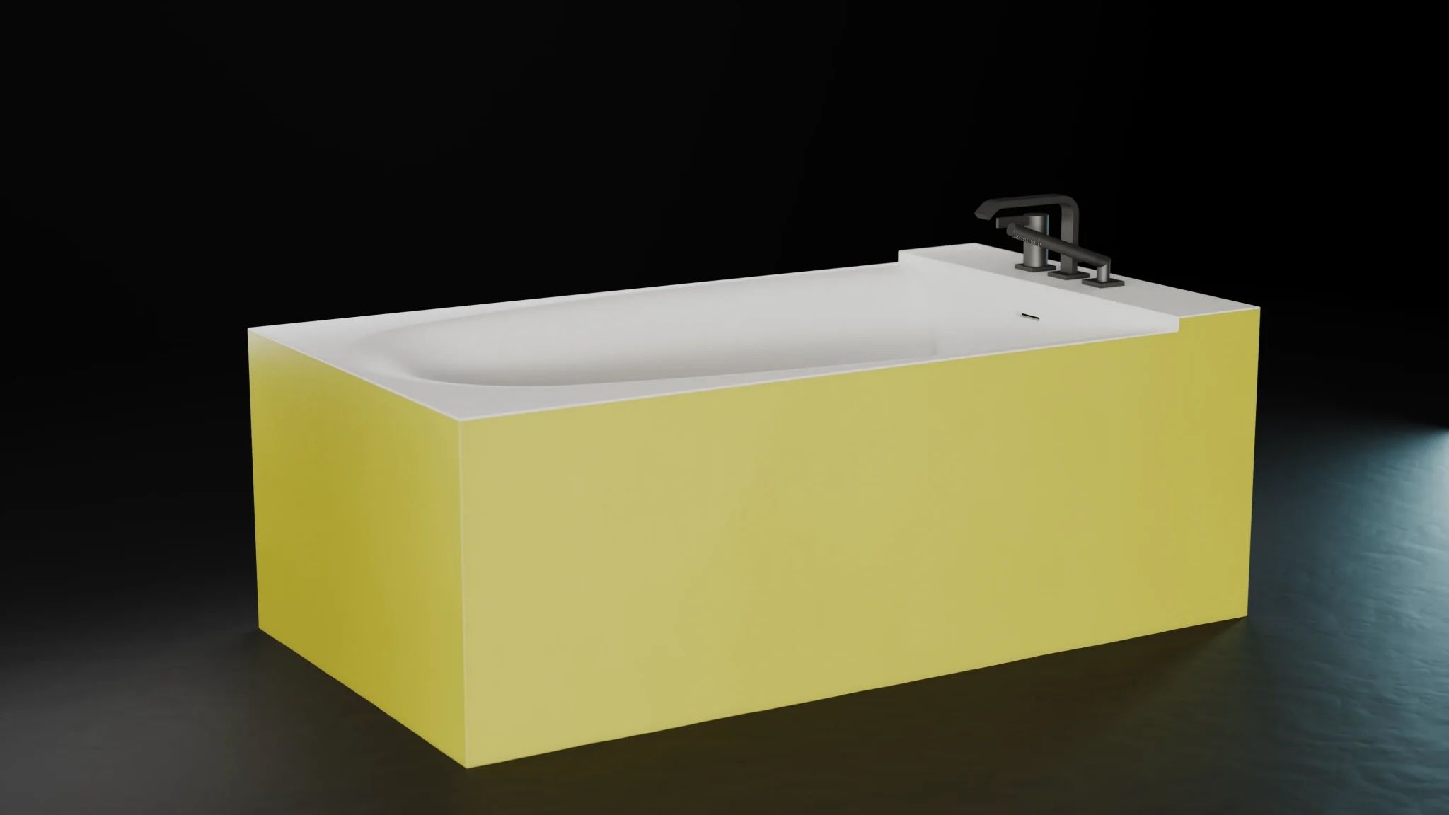 Bồn tắm bằng mineral glass composite Marea Aurora - Cotton