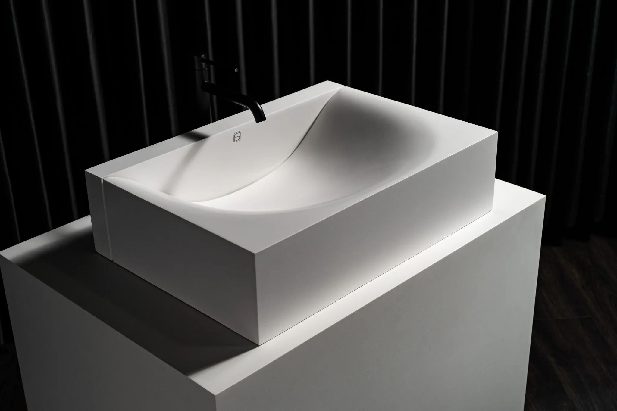 Chậu lavabo để bàn mineral glass composite Marea Cotton
