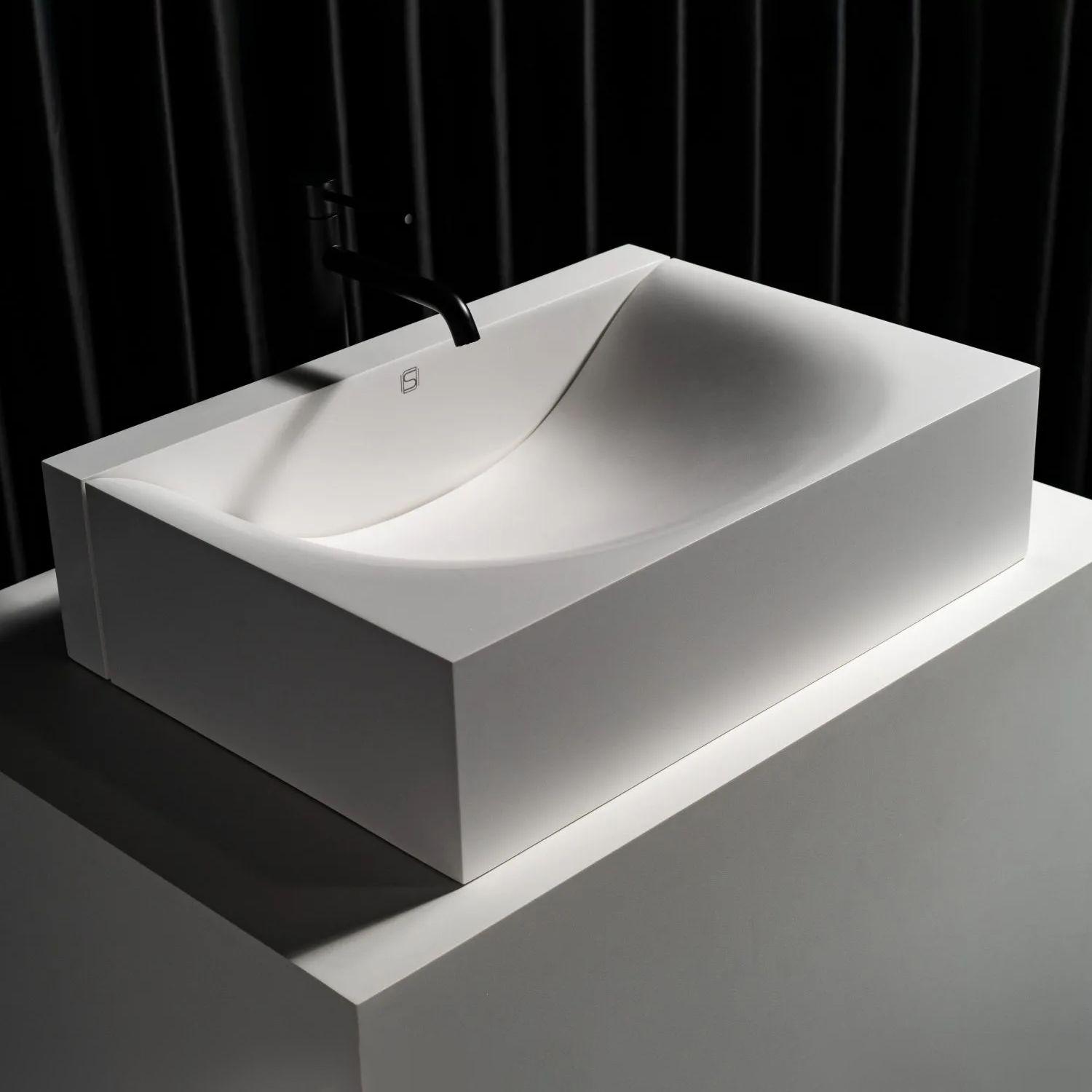 Chậu lavabo để bàn mineral glass composite Marea Cotton