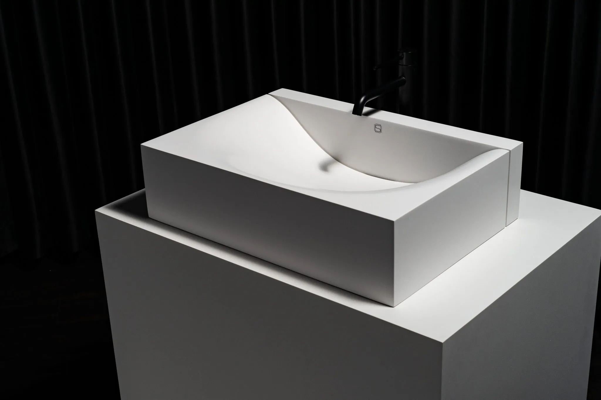 Chậu lavabo để bàn mineral glass composite Marea Cotton