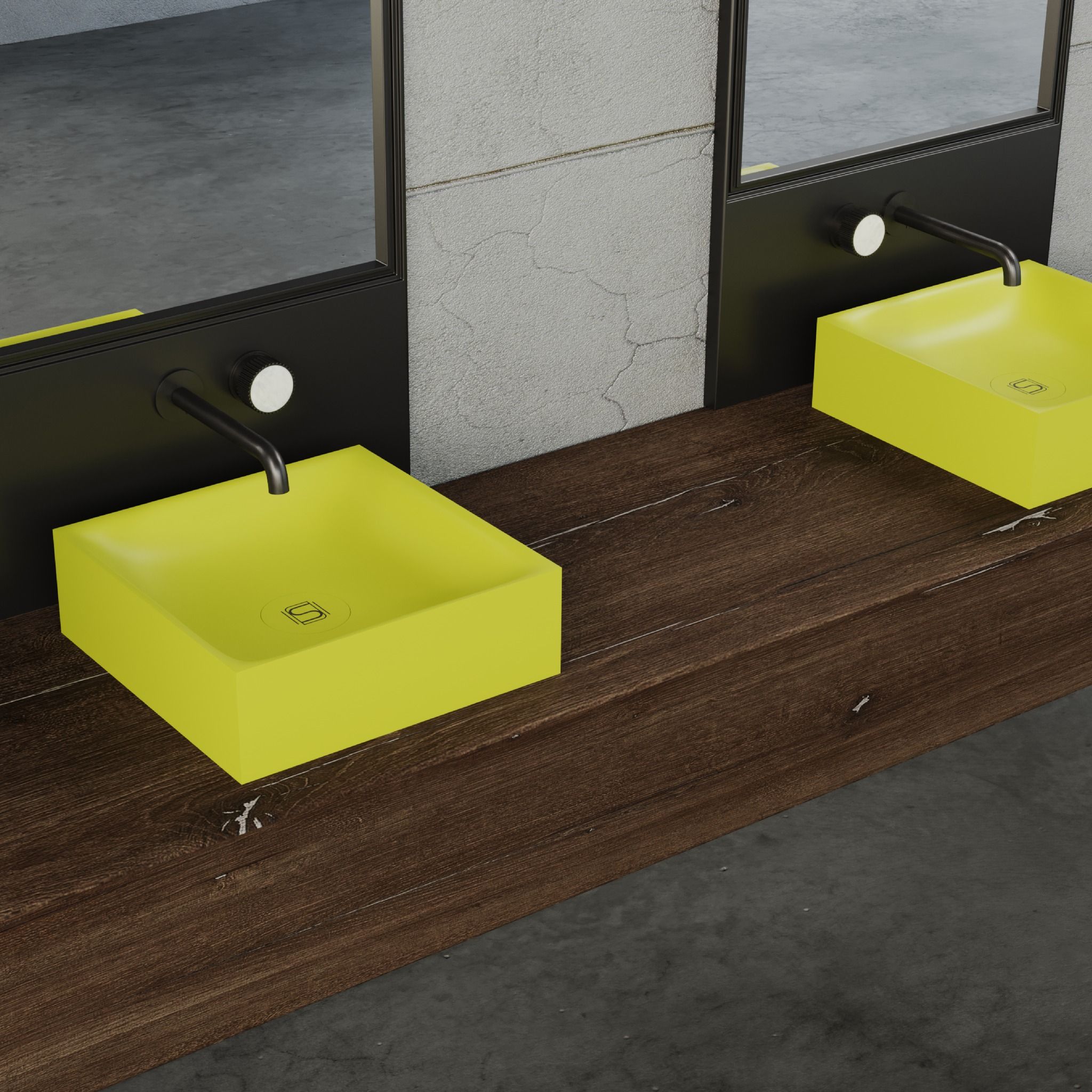 Chậu lavabo để bàn mineral glass composite Noble Aurora