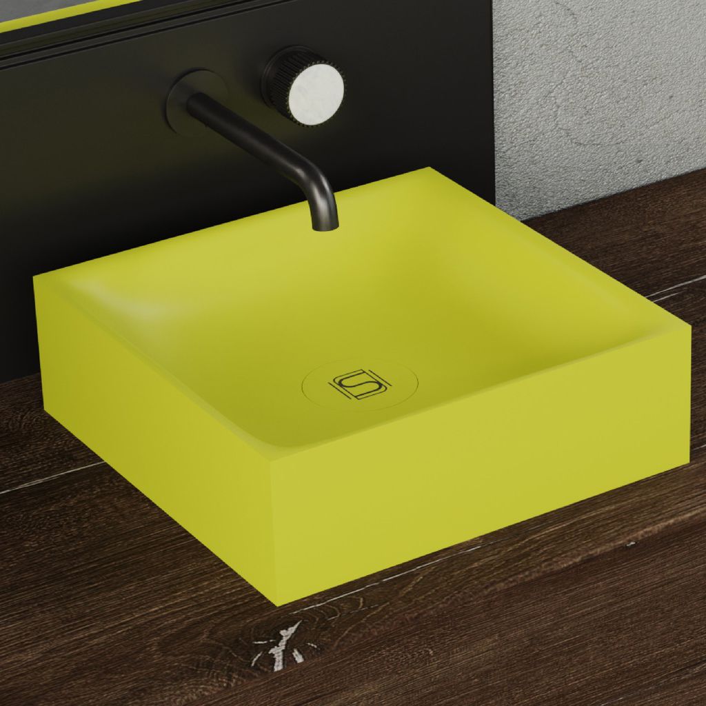 Chậu lavabo để bàn mineral glass composite Noble Aurora