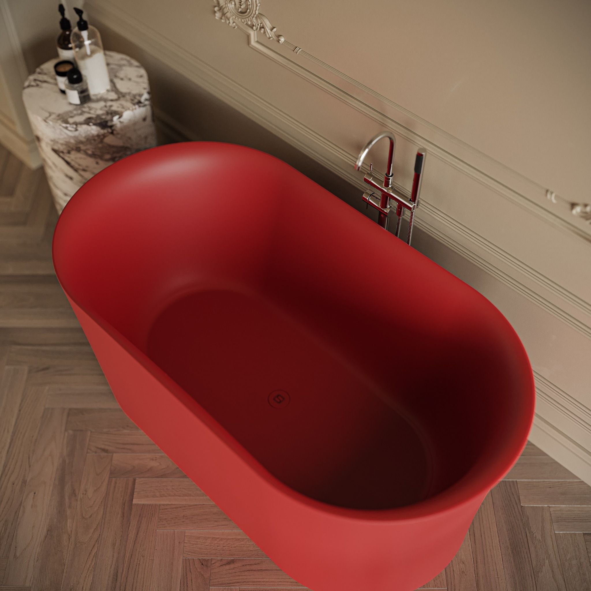 Bồn tắm bằng mineral glass composite Phoenyx Rose