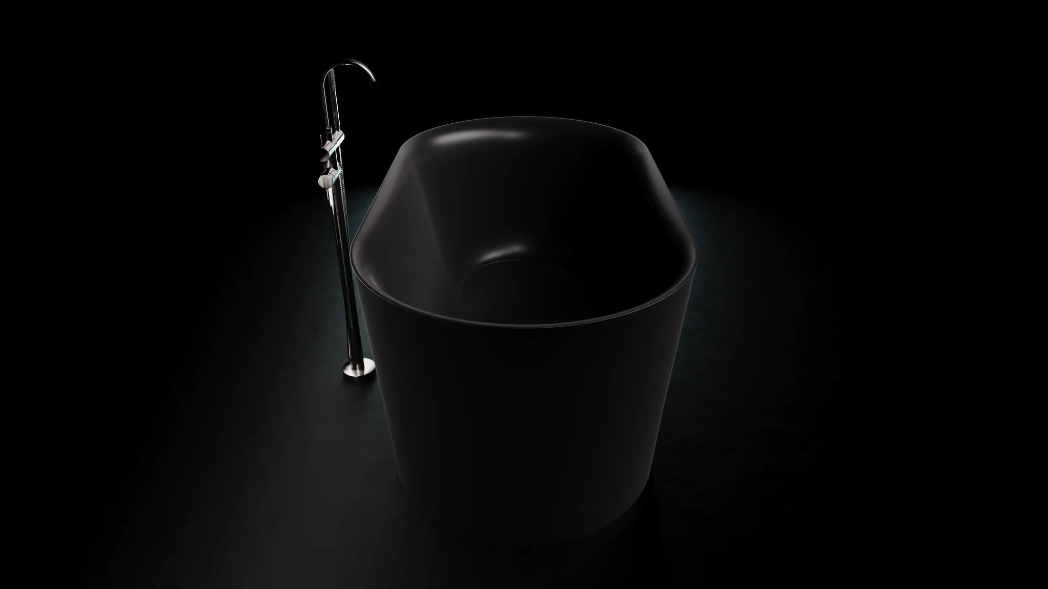 Bồn tắm bằng mineral glass composite Phoenyx Shadow