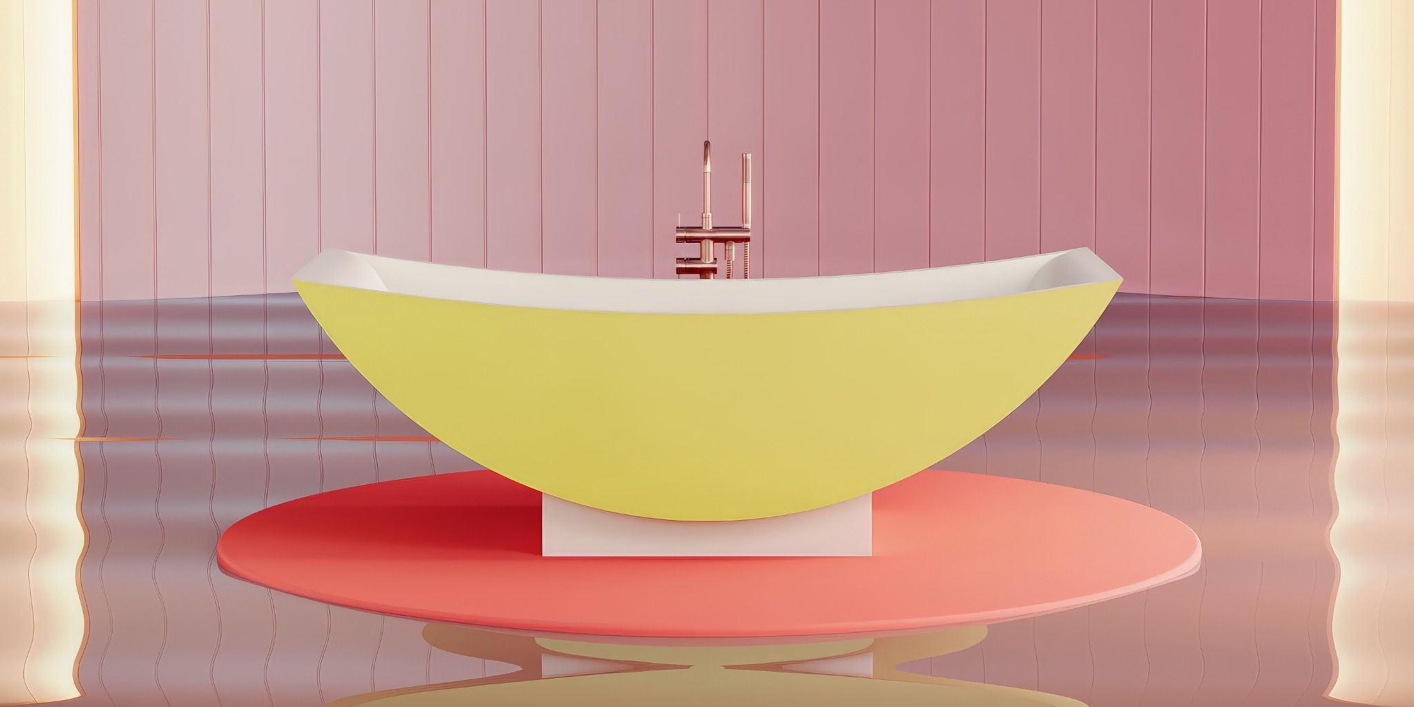 Bồn tắm bằng mineral glass composite Serene Aurora - Cotton